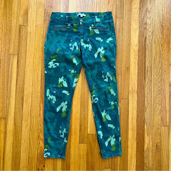 CAbi Clover Camo Skinny Ankle Zip Jeggings #766, Sz 6 - Picture 3 of 9